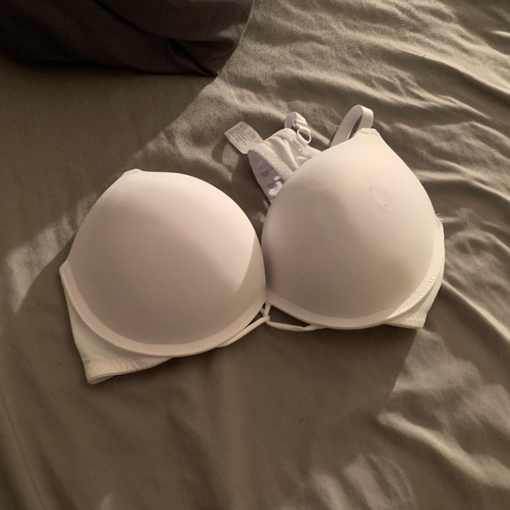 White Push Up Bra